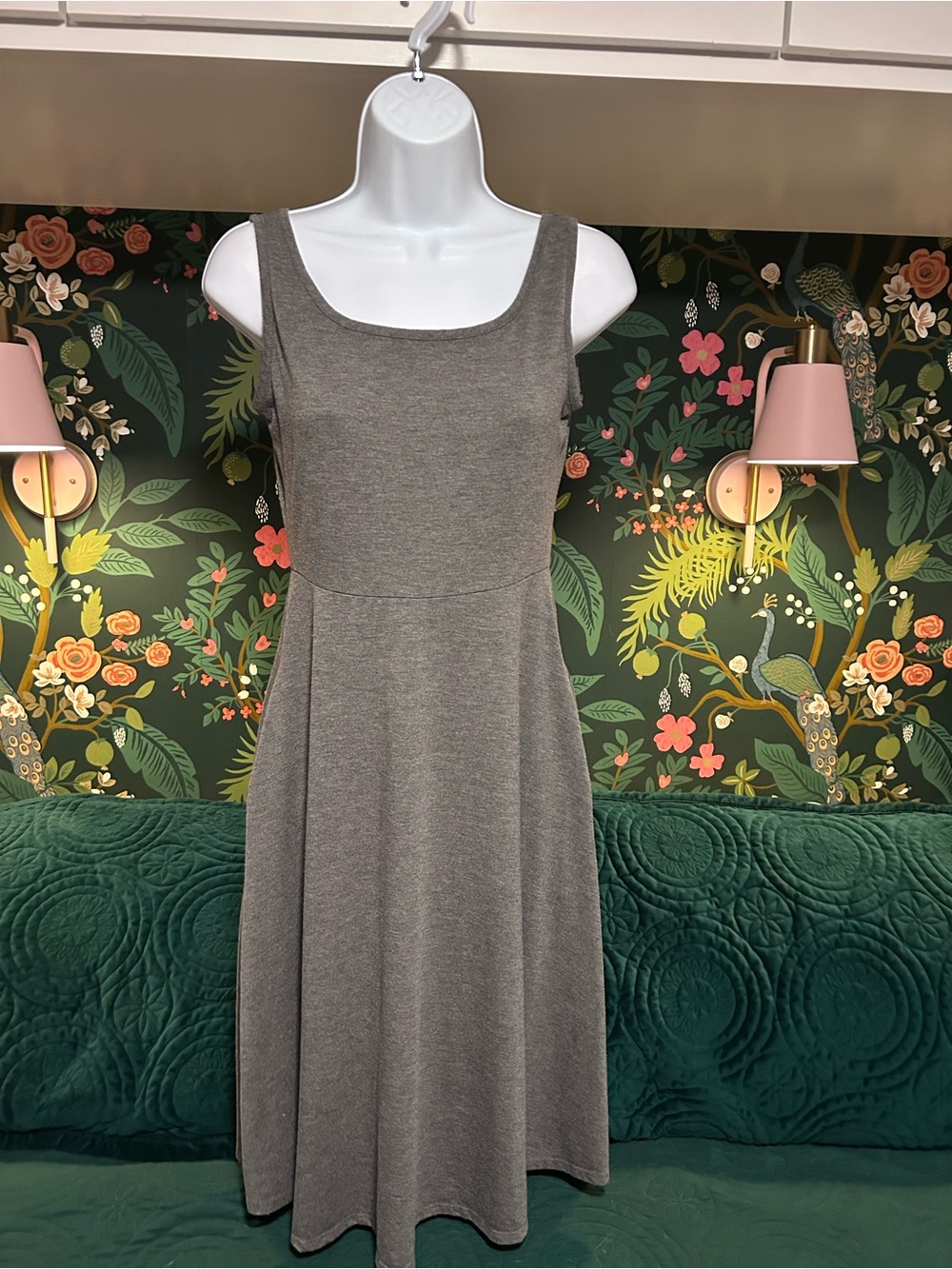 Olivia Rae New York Heather Gray Fit & Flare Pocket Tank Dress